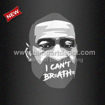 George Floyd Heat Printed T Shirt Vinyl Transfer I Can't Breathe Wholesale George Floyd Heat Printed T Shirt Vinyl Transfer I Can't Breathe Wholesale